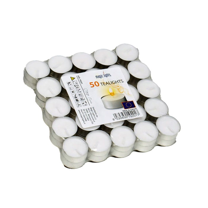 Ensemble de Bougies Magic Lights 50 Pièces Blanc Ensemble de Bougies Magic Lights 50 Pièces Blanc