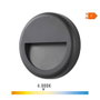 Edm Aplique LED rond 6W 570lm 4000K lumière du jour IP65 Ø14 x 2,8 cm