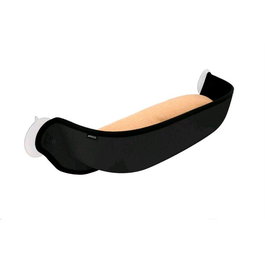 Nayeco Lit pour chat avec ventouse pour fenêtre noir 65 x 18 x 25 cm
