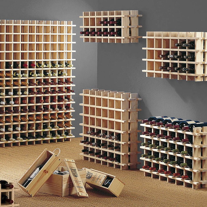 Astigarraga Cave à vin Rioja en pin massif évolutive 24 bouteilles 75 x 22 x 54 cm