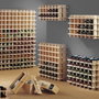Astigarraga Cave à vin Rioja en pin massif évolutive 24 bouteilles 75 x 22 x 54 cm