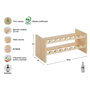 Astigarraga Merlot Botellero en pin massif pour 16 bouteilles 68,8 x 25 x 30 cm bois