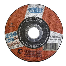 Tyrolit 34332868 Disque de coupe acier inoxydable Ø115 x 1,0 x 22,23 mm A60R-BFB