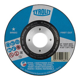 Tyrolit Disque à ébarber 115 x 6 x 22,23 mm pour acier et acier inoxydable