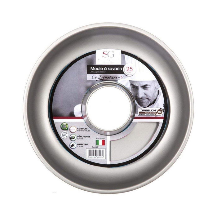 Moule à pâtisserie Secret de Gourmet Aluminium Ø 25 cm Noir