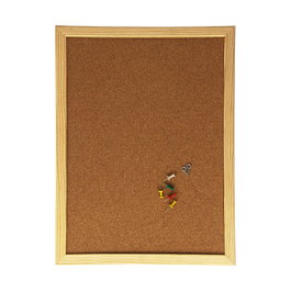 Q-Connect Ardoise en liège avec cadre en bois 40 x 30 cm