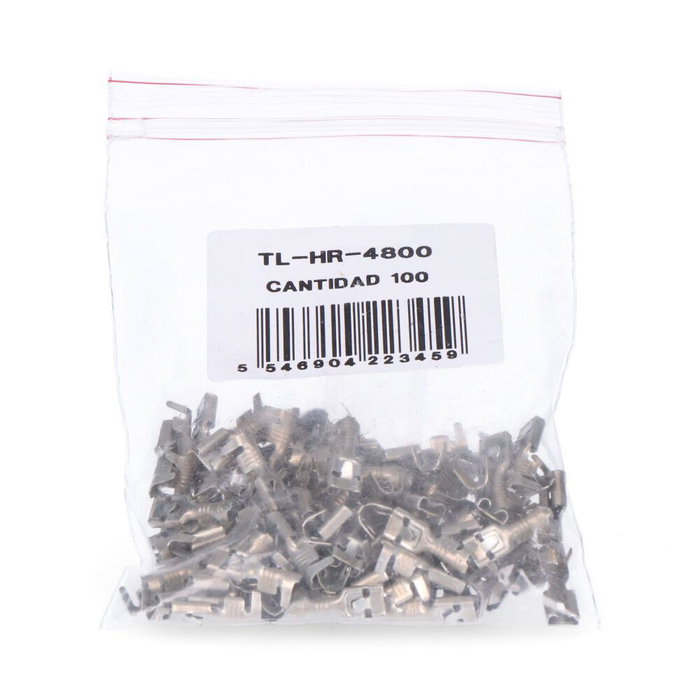 Terminal EDM Ø 4,8 mm Câble 100 Unités