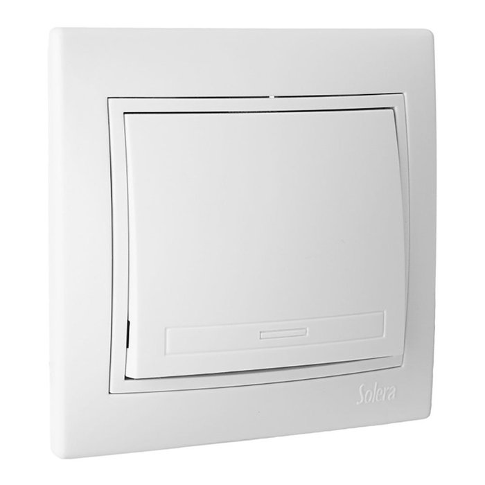Solera Bouton de sonnerie 10A 250V blanc