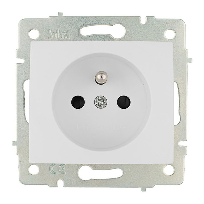 Base enfichable Solera erp60f Français Européen Bipolaire 250 V 16 A Intégré Base enfichable Solera erp60f Français Européen Bipolaire 250 V 16 A Intégré
