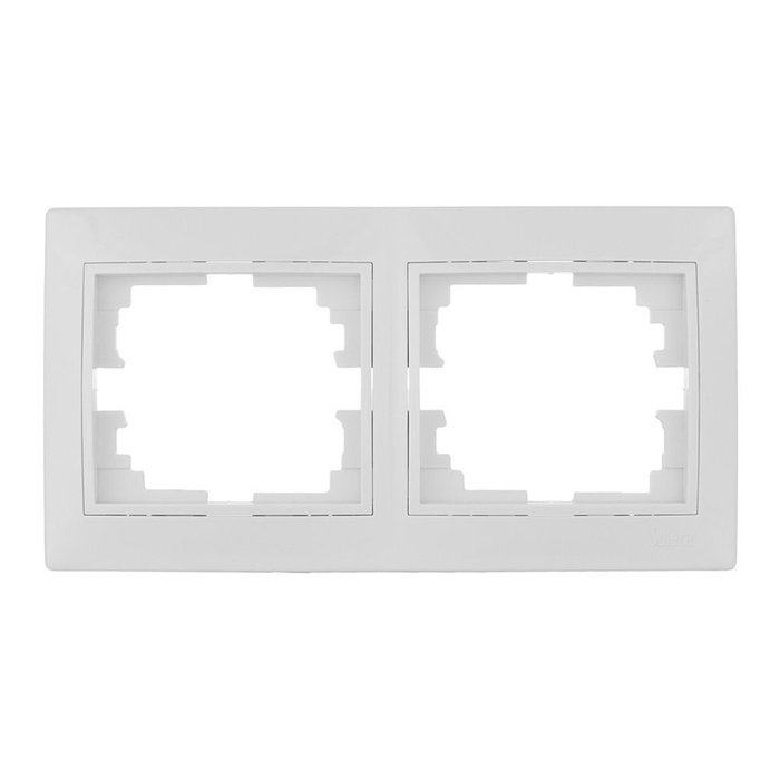 Solera Cadre pour 2 éléments horizontal blanc 154x81x10mm série Europa Solera Cadre pour 2 éléments horizontal blanc 154x81x10mm série Europa