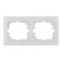 Solera Cadre pour 2 éléments horizontal blanc 154x81x10mm série Europa