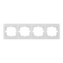 Europa Solera Cadre Horizontal pour 4 Éléments Blanc 296x81x10mm [E3-42962]