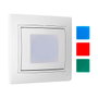 Lampe d'escalier au sol blanc
