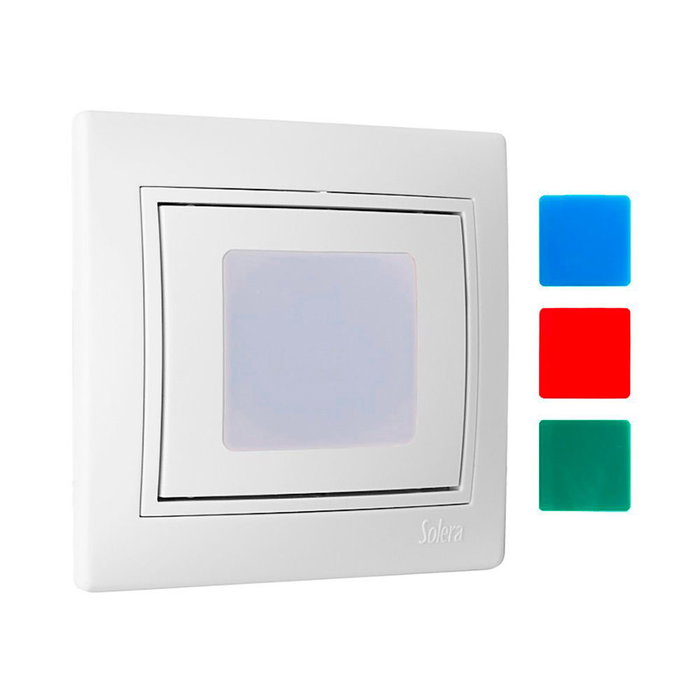 Lampe d'escalier au sol blanc