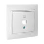 Couvercle chassis RJ45 blanc série Europa Solera E3-42995 83x81mm
