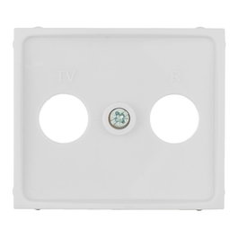 Solera Plaque pour prise de signal TV/Radio Europa blanc erp47tlv