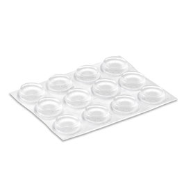 Inofix Lot de 14 Patins adhésifs transparents protecteurs amortisseurs antidérapants ø12,7 mm 14 pièces blister