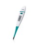 Laica Th3601 Thermomètre numérique avec écran LCD, sonde flexible lavable, alerte sonore, blanc/vert