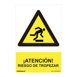 Normaluz Panneau Attention risque de trébuchement 30x40cm PVC