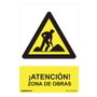 Normaluz Panneau de danger zone de travaux 30x40cm