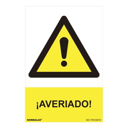 Normaluz Panneau de danger « averiado » PVC 30x40 cm
