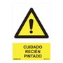 Normaluz Panneau de danger Cuidado recién pintado 30x40cm