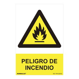 Normaluz Panneau de danger d'incendie 30x40cm en PVC