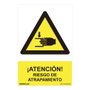 Normaluz Panneau de danger Atención riesgo de atrapamiento 30x40cm