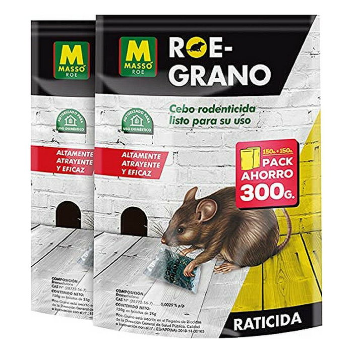 Raticide Massó Roe-grano 300 g Raticide Massó Roe-grano 300 g