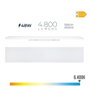 Edm Réglette LED 48W 6400K Lumière Froide 4800lm 120x12x4.5cm Aluminium Classe E IP20
