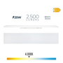 Edm Réglette LED 25W 4000K Lumière du Jour 2500lm Non Dimmable IP20 Aluminium 60 x 12 x 4.5 cm