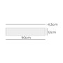 Edm Bandeau LED 35W 4000K Lumière du Jour 3600lm Non Dimmable 90x4.5x12cm