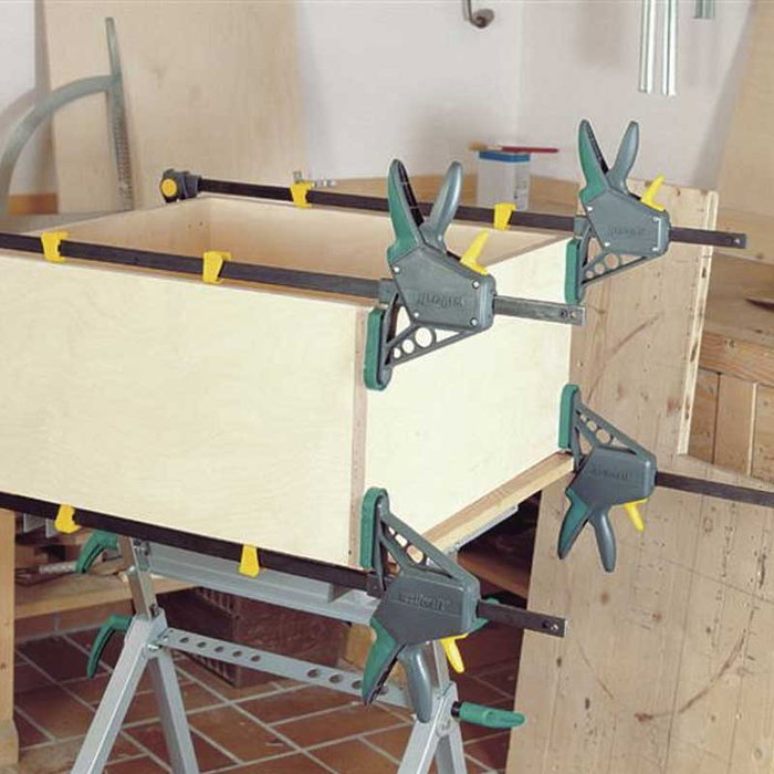 Wolfcraft Sargento 100-150 - Serre-joint pour bois avec ouverture jusqu'à 150 mm