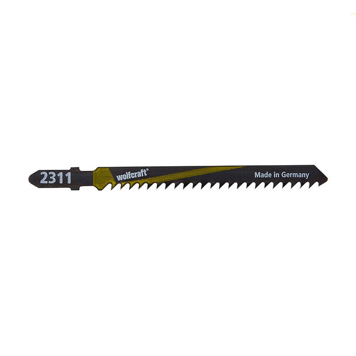 Wolfcraft Lot de 2 lames de scie sauteuse pour bois dur, tige en T Wolfcraft Lot de 2 lames de scie sauteuse pour bois dur, tige en T