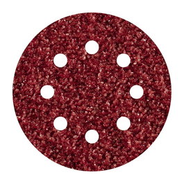 Wolfcraft Disques abrasifs autocollants en corindon perforés, ø125 mm, grain 40, 5 pcs