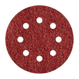 Wolfcraft Feuilles de ponçage adhésives en corindon perforées, ø125 mm, grain 120, 5 pcs