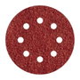 Wolfcraft Feuilles de ponçage adhésives en corindon perforées, ø125 mm, grain 120, 5 pcs