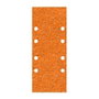 Wolfcraft Lot de 5 feuilles de ponçage en corindon perforées, grain 120, 93 x 230 mm