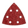 Wolfcraft Feuilles de ponçage adhésives en corindon perforées, grain 80, 5 pcs