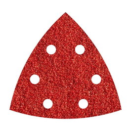 Wolfcraft Feuilles de ponçage adhésives en corindon perforées, grain 120, 5 pièces