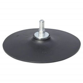 Wolfcraft Plateau en caoutchouc ø125 mm avec tige ronde 8 mm