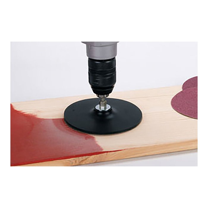 Plateau de support pour disques abrasifs Wolfcraft 125 mm Assiette Caoutchouc