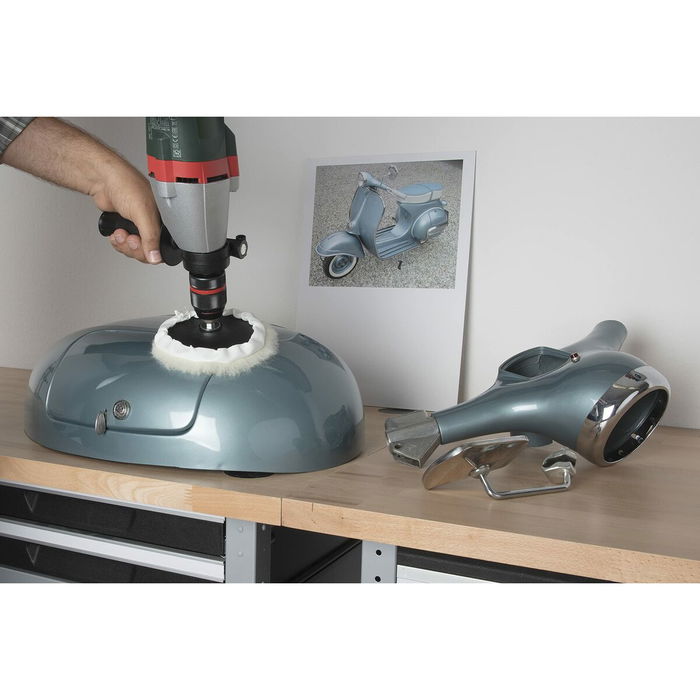 Éponge de polissage Wolfcraft 2025000 Disque de polissage Têtes interchangeables