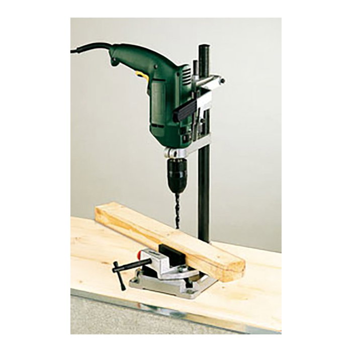 Wolfcraft Support de perceuse universel colonne ronde 160 x 230 x 500 mm métal aluminium usage professionnel