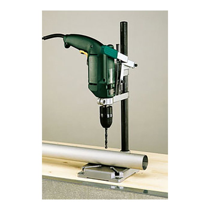 Wolfcraft Support de perceuse universel colonne ronde 160 x 230 x 500 mm métal aluminium usage professionnel