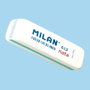 Milan Gomme à effacer Nata 612, blister de 2 unités, blanc, 7,8 x 2,3 x 1,2 cm