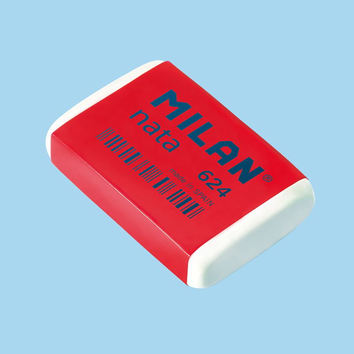 Milan Gomas de borrar de nata 624 Gommes à effacer Nata 624 Blister 4 pièces Couleur Blanche Milan Gomas de borrar de nata 624 Gommes à effacer Nata 624 Blister 4 pièces Couleur Blanche