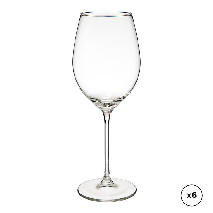 Set de verres à vin Secret de Gourmet Transparent Verre 410 ml Vin Set de verres à vin Secret de Gourmet Transparent Verre 410 ml Vin