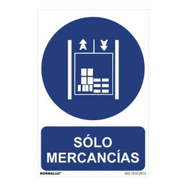 Normaluz Panneau de signalisation solo mercancias 30x40cm