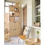 Meuble Astigarraga Dinamic4 4 portes Naturel Bois Pin 105,4 x70,8 x 33 cm